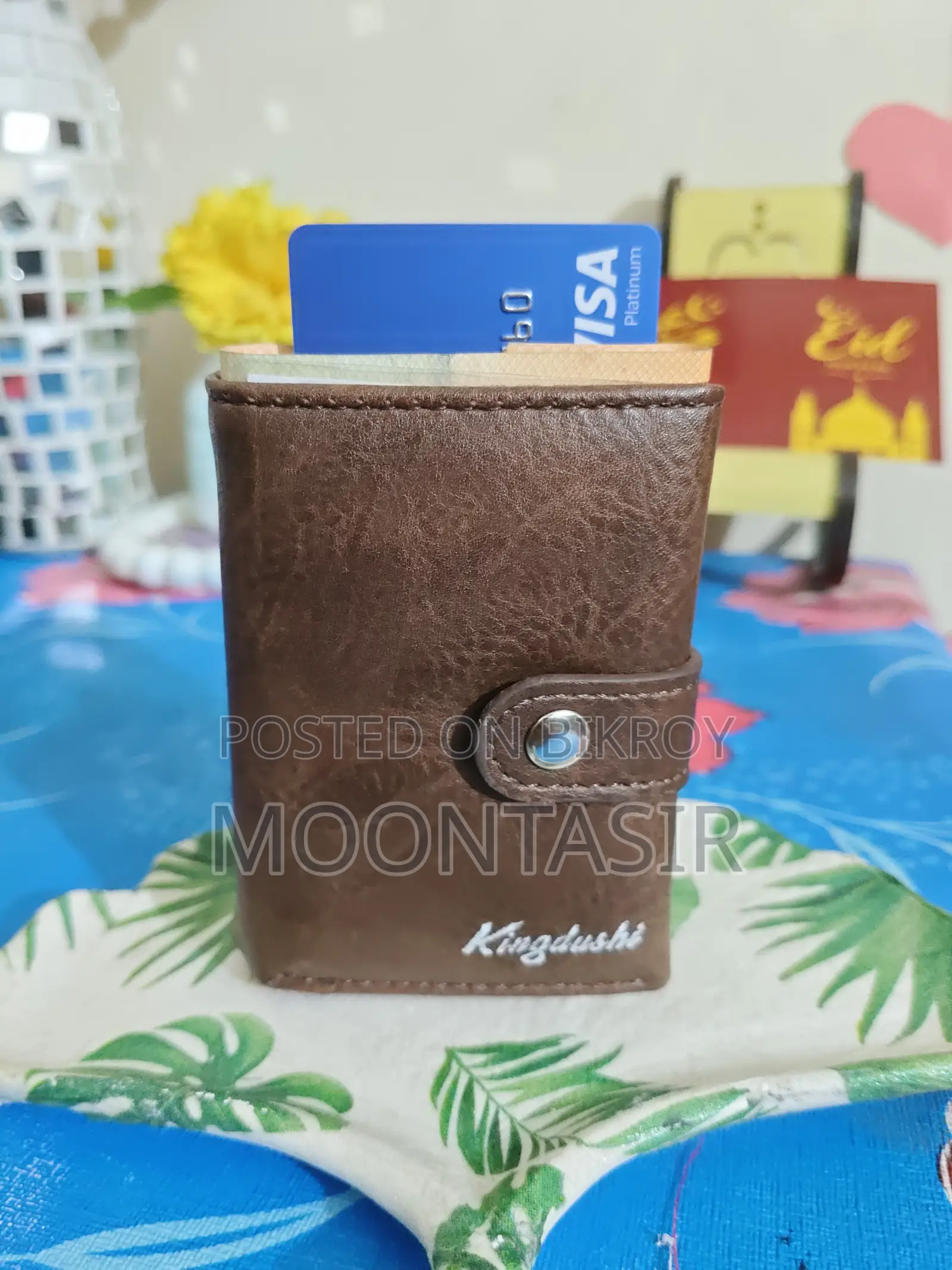 New Men's Rfid Multi-Card Slot Anti-Magnetic Buckle Card Holder Wallet