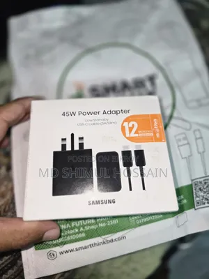 🔥 স্যামসাং অরিজিনাল ৪৫ডব্লিউ ফাস্ট চার্জার বিক্রি হবে 🔥