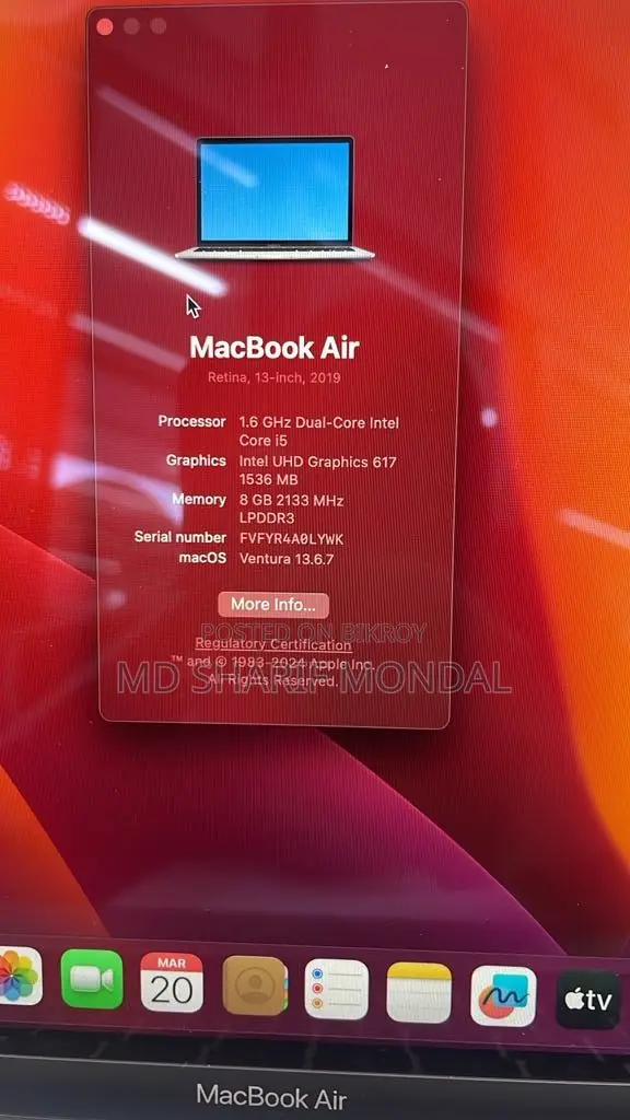 Laptop Apple MacBook Pro 2017 8GB Intel Core i5 SSHD+SSD 500GB