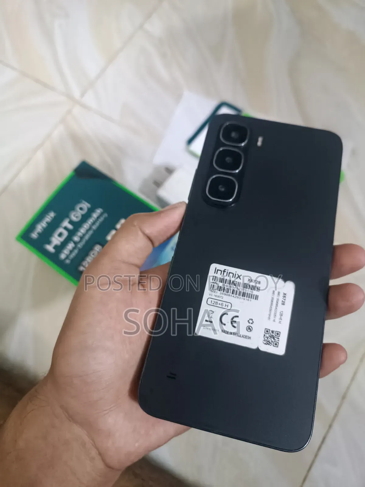 Infinix Hot 60i 128 GB Black