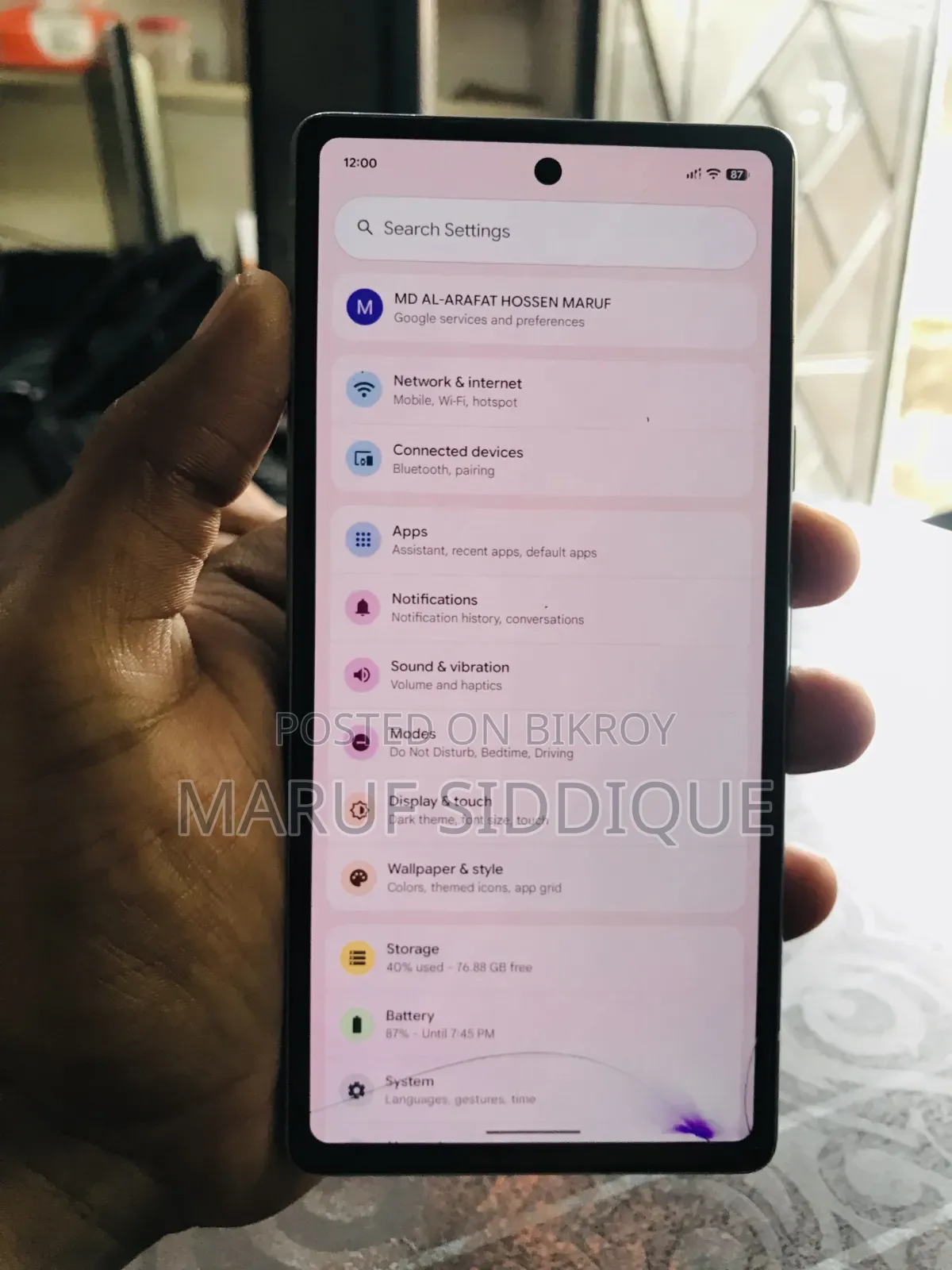 Google Pixel 7a 128 GB White