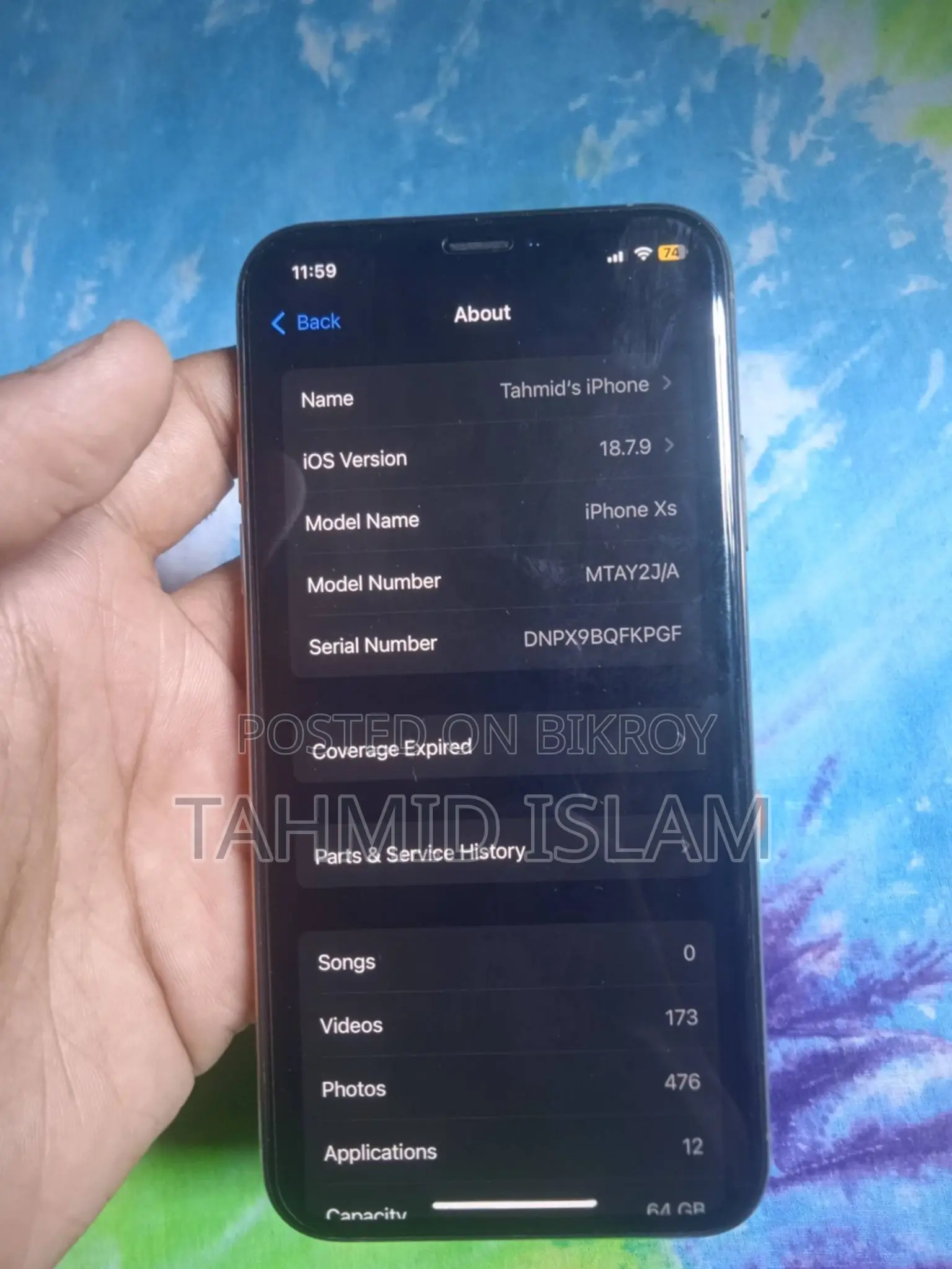 Apple iPhone XS 64 GB Gold