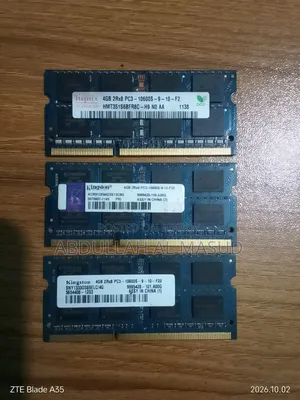 Kingston & SK Hynix 4GB DDR3 1333MHz Laptop RAM – 3 PCS