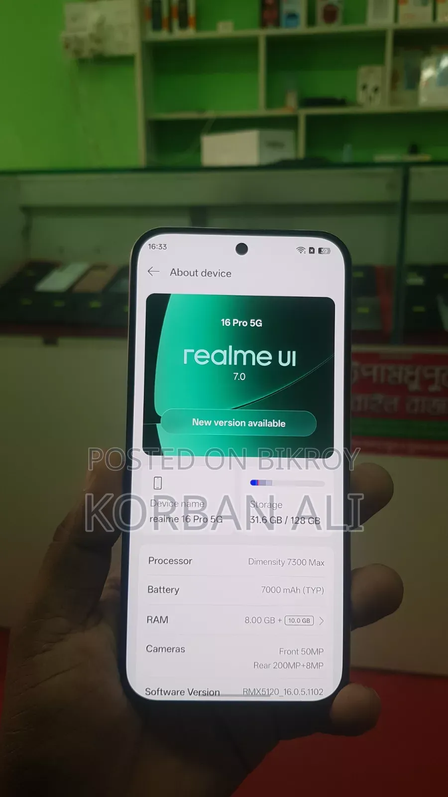 Realme 16 Pro 128 GB Gold