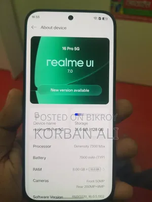 Realme 16 Pro 128 GB Gold