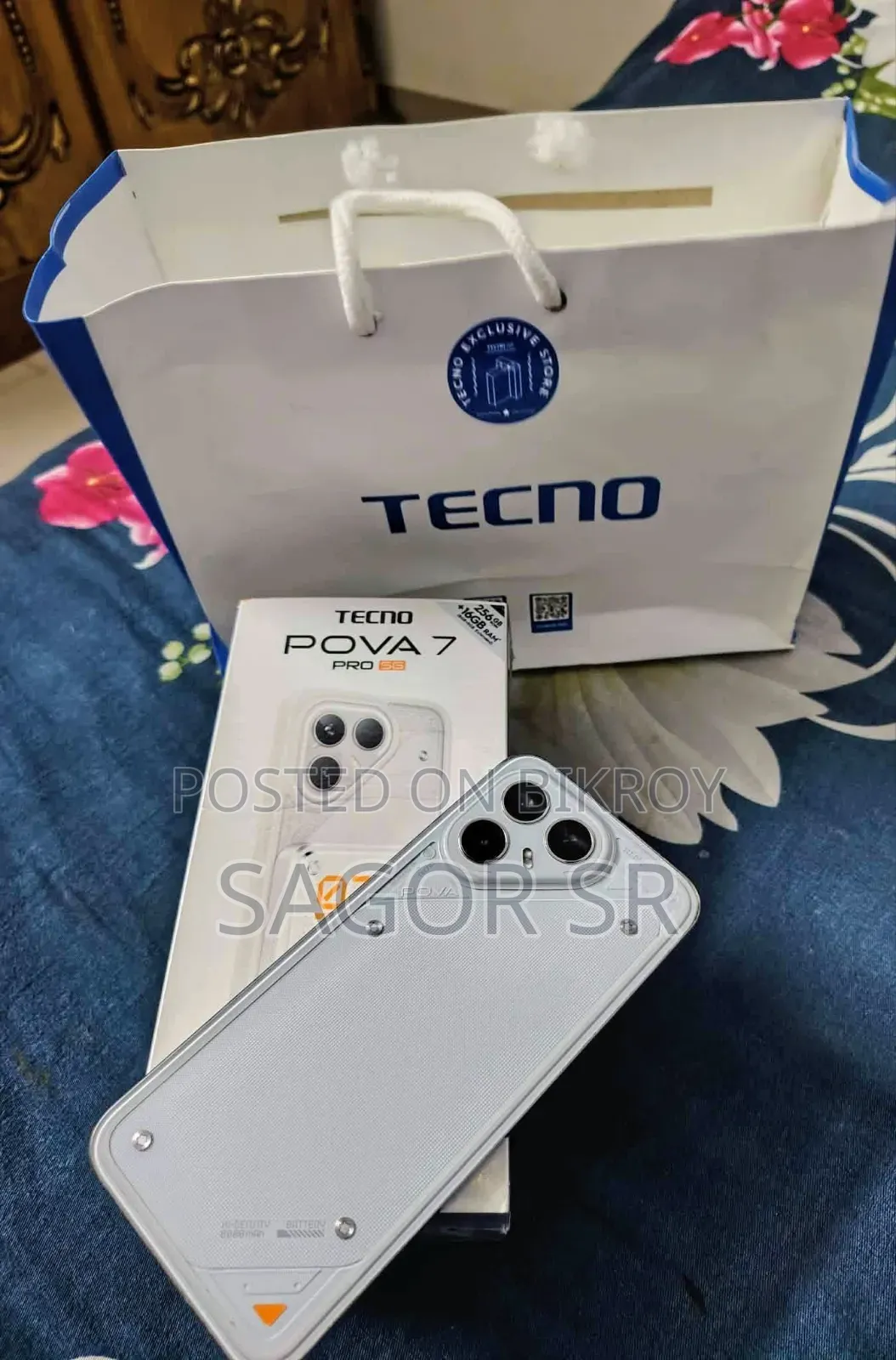 Tecno Pova 7 Pro 5G 256 GB White
