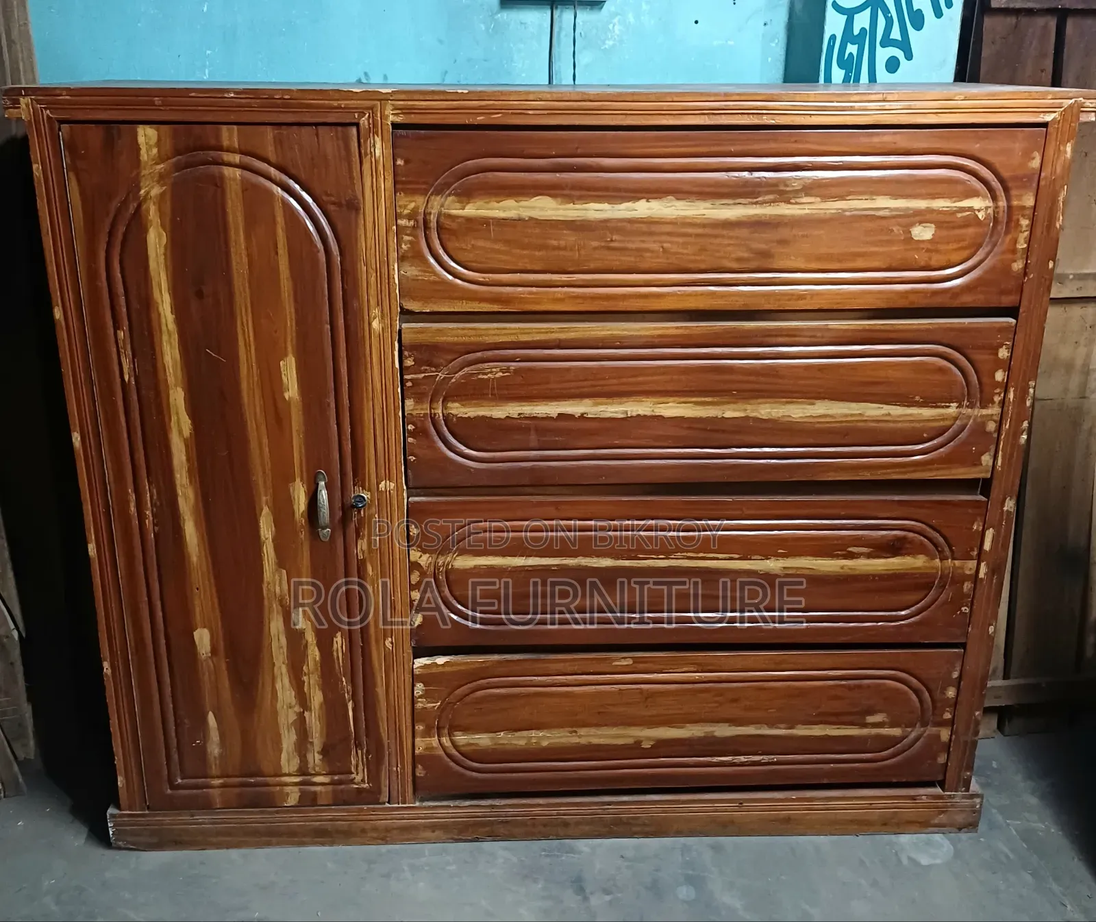Mahogany Wood Wardrobe 4 by 5 Feet