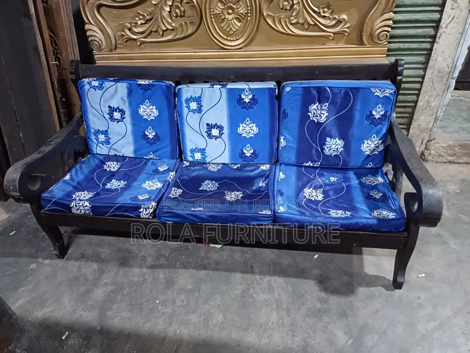 Iron Wood 3 Seat Sofa