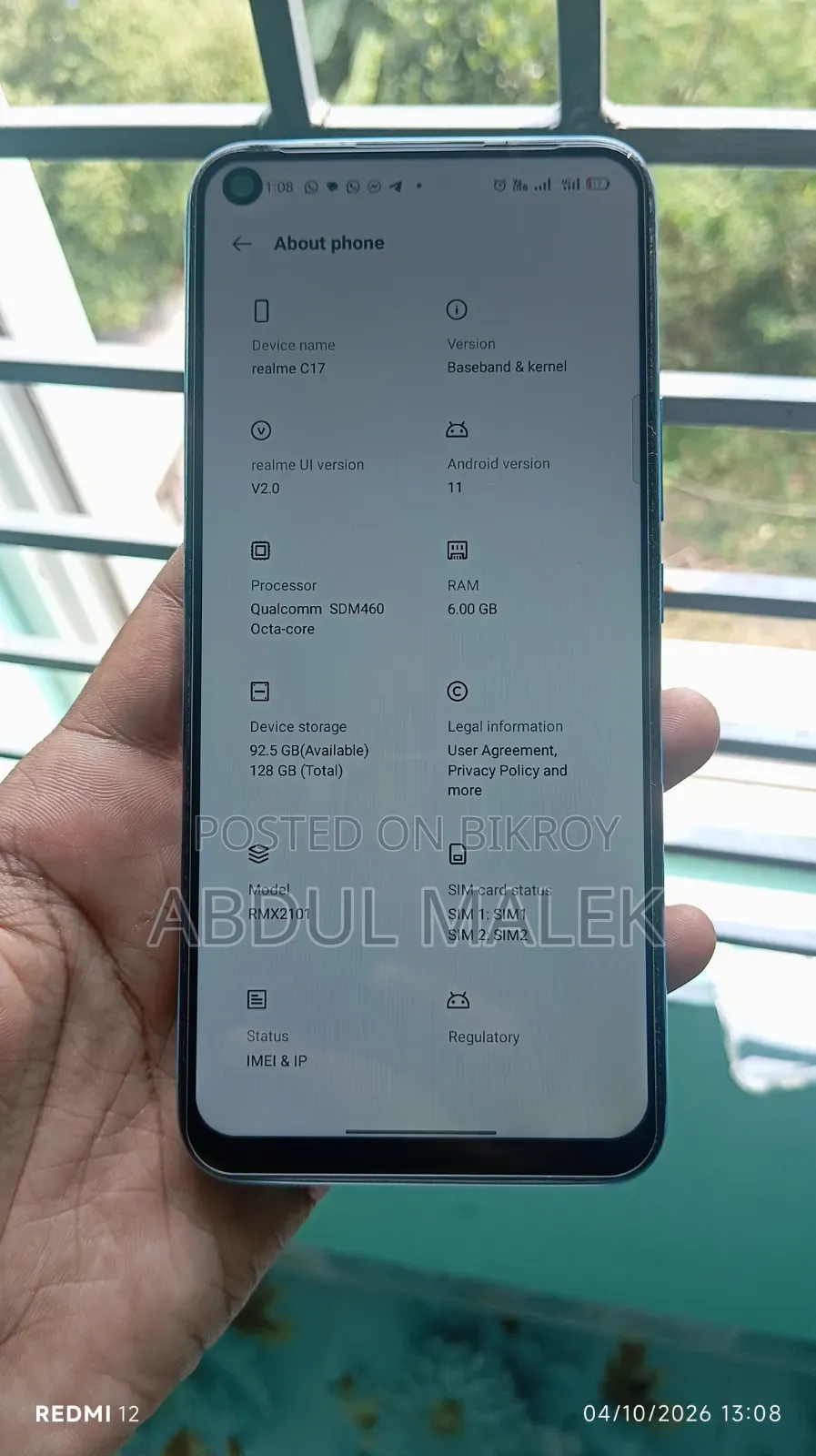 Realme C17 128 GB Blue