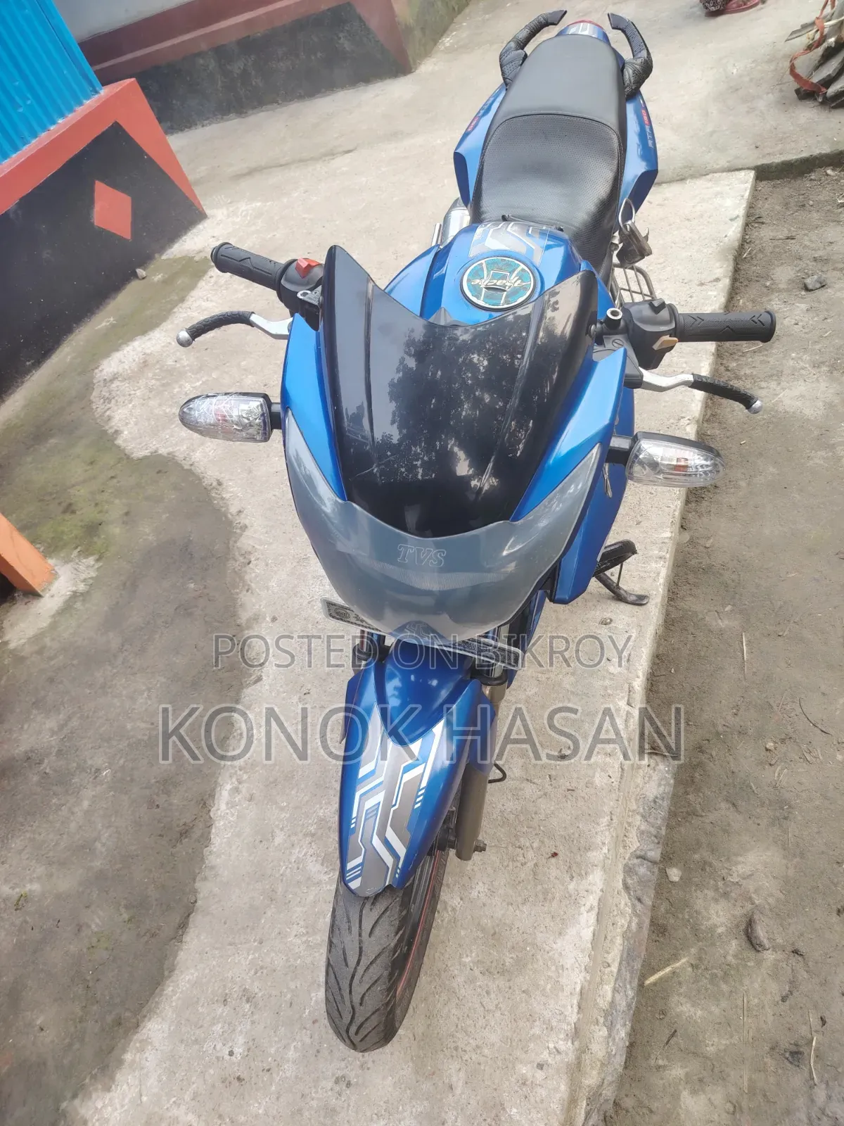 TVS Apache RTR 160 2V 2018 Blue