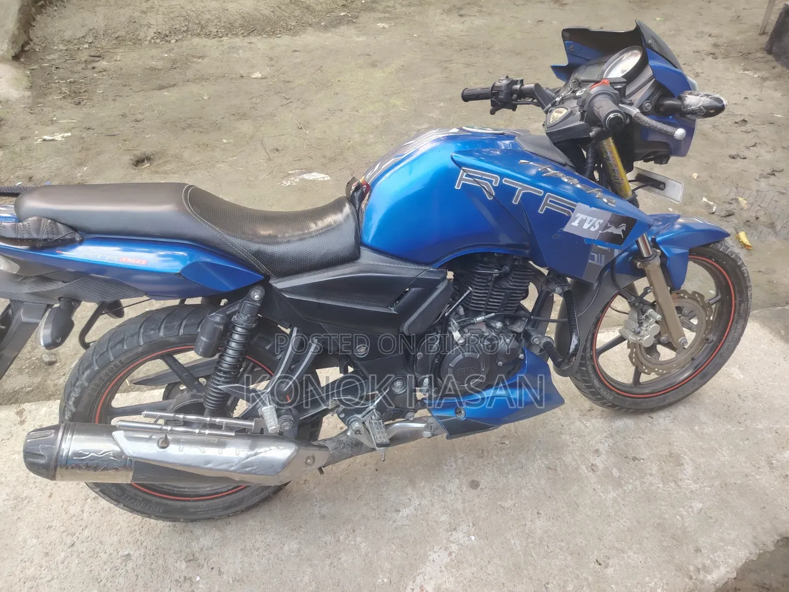 TVS Apache RTR 160 2V 2018 Blue