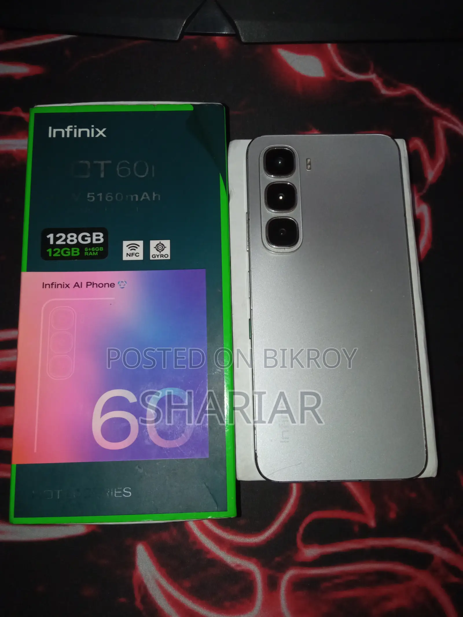 Infinix Hot 60i 128 GB Gray