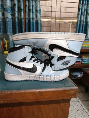 University Blue High Neck Jordan 1 Sneaker for Sell