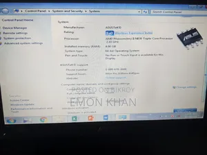 Asus Laptop 4GB AMD 512GB HDD