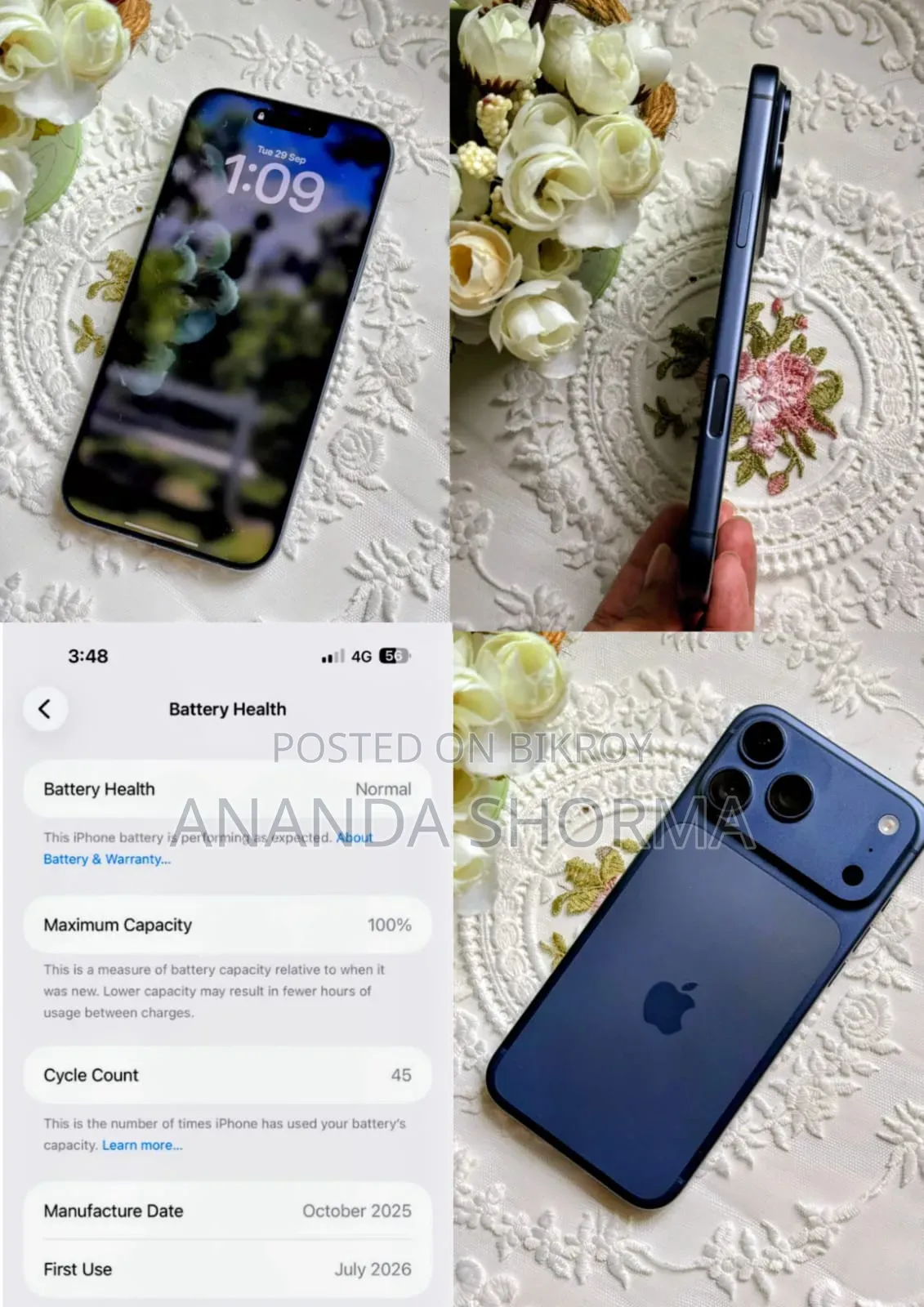 New Apple iPhone 17 Pro Max 256 GB Blue