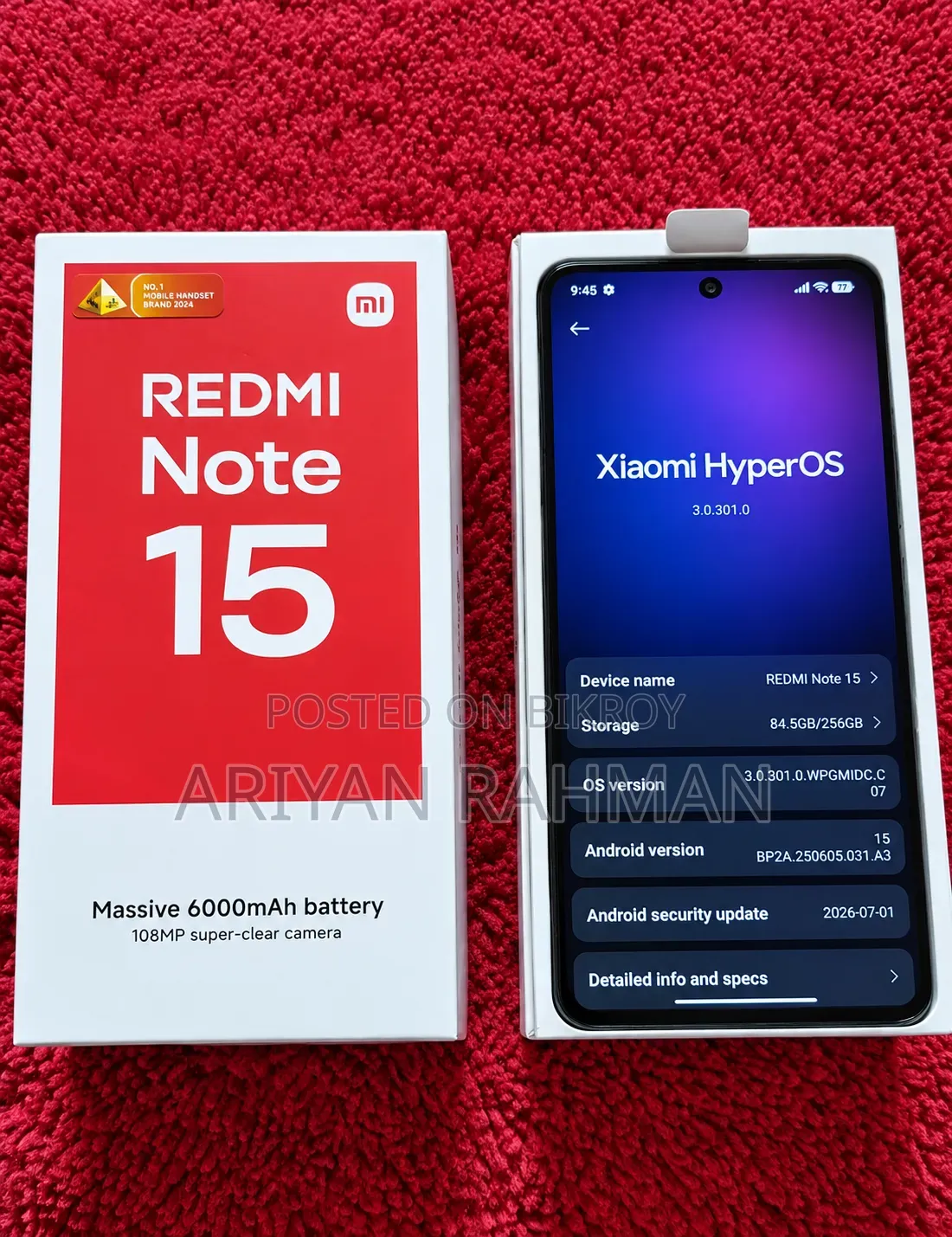Xiaomi Redmi Note 15 256 GB