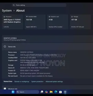Laptop HP 15 16GB AMD Ryzen 5 SSD 512GB