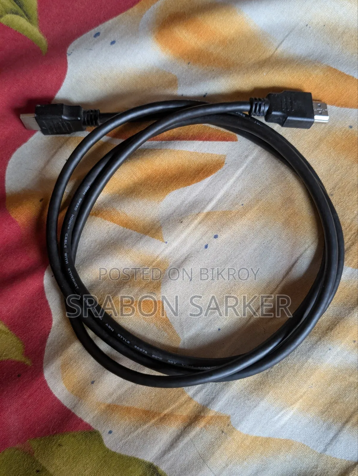 HDMI Cable provided with Walton's original monitor