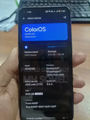 ওপ্পো রেনো ১২৮ জিবি ব্ল্যাক