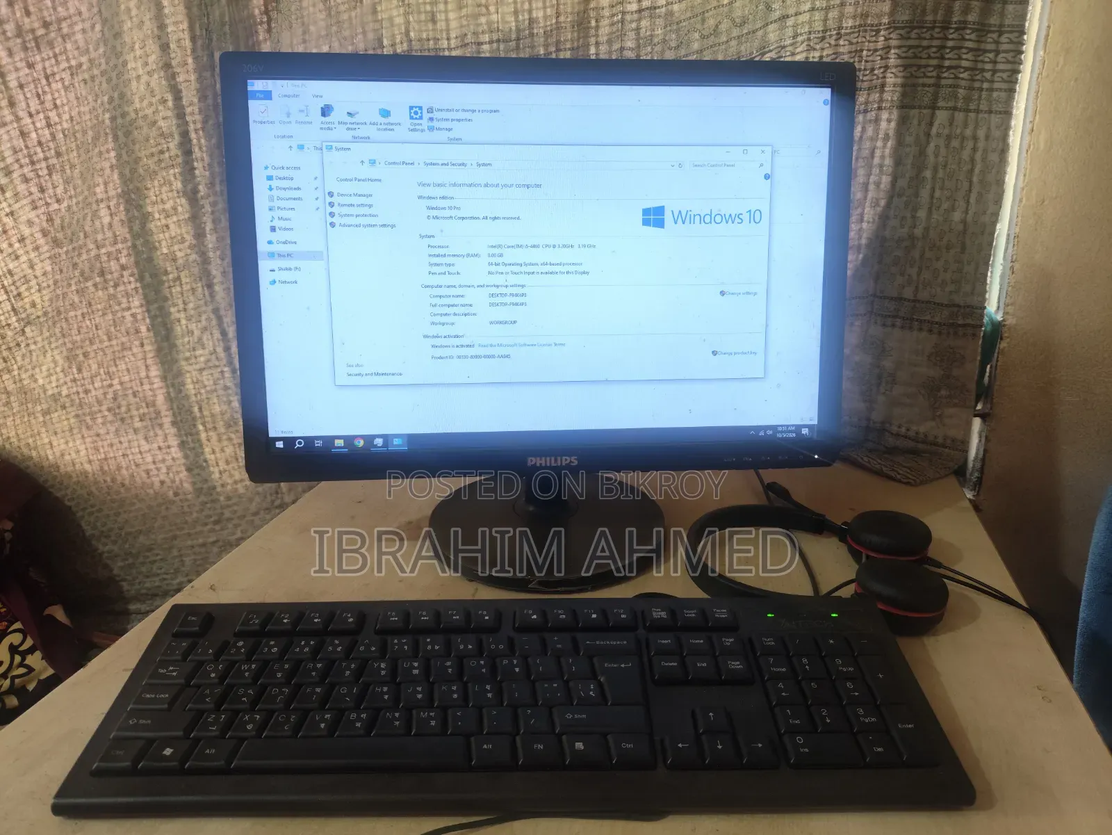 Desktop Computer 8GB Intel Core i5 HDD 512GB