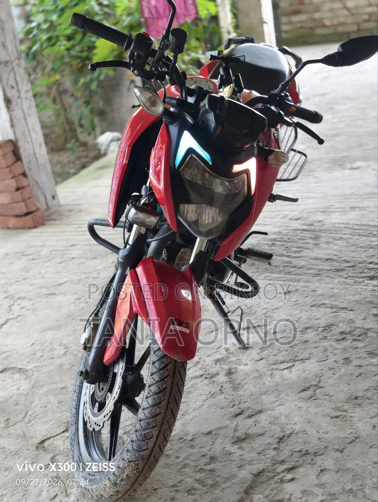 টিভিএস আপাচে আরটিআর ১৬০ ৪ভি ২০২২ রেড