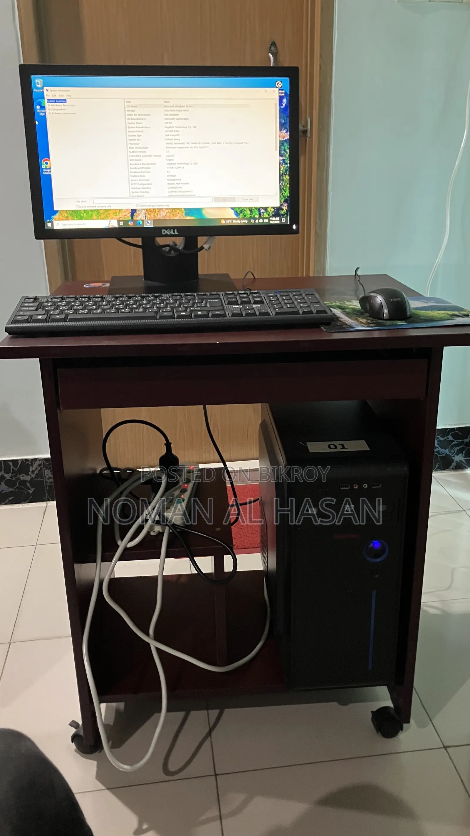 Desktop Computer 4GB Intel Pentium SSD 128GB