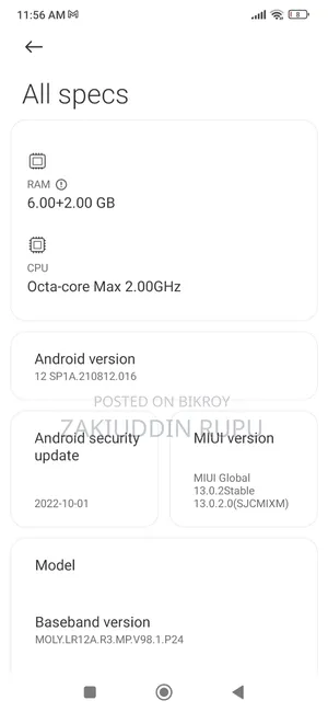 Xiaomi Redmi 9 128 GB Black