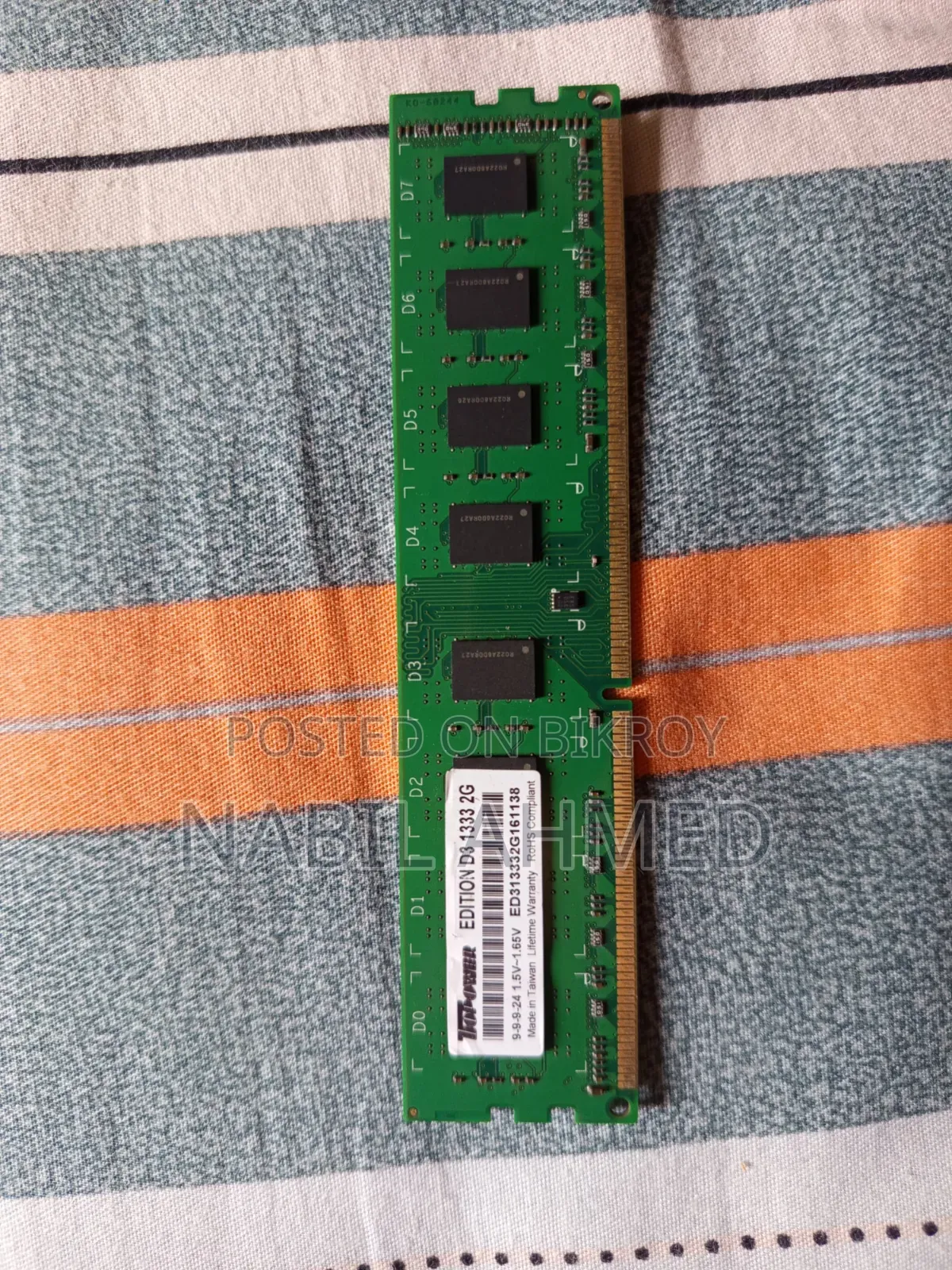 Ram DDR3 1333 Bus 4gb + 2 Gb