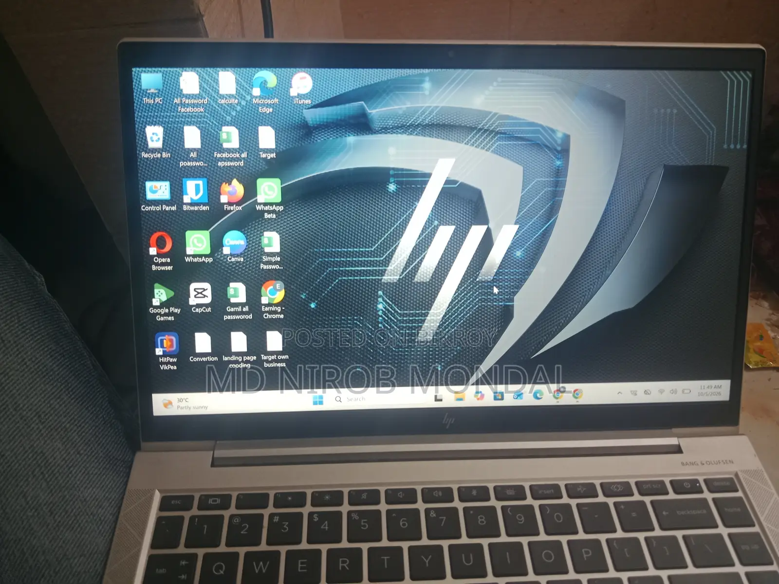 Laptop HP EliteBook 845 G8 8GB AMD Ryzen 5 SSD 256GB