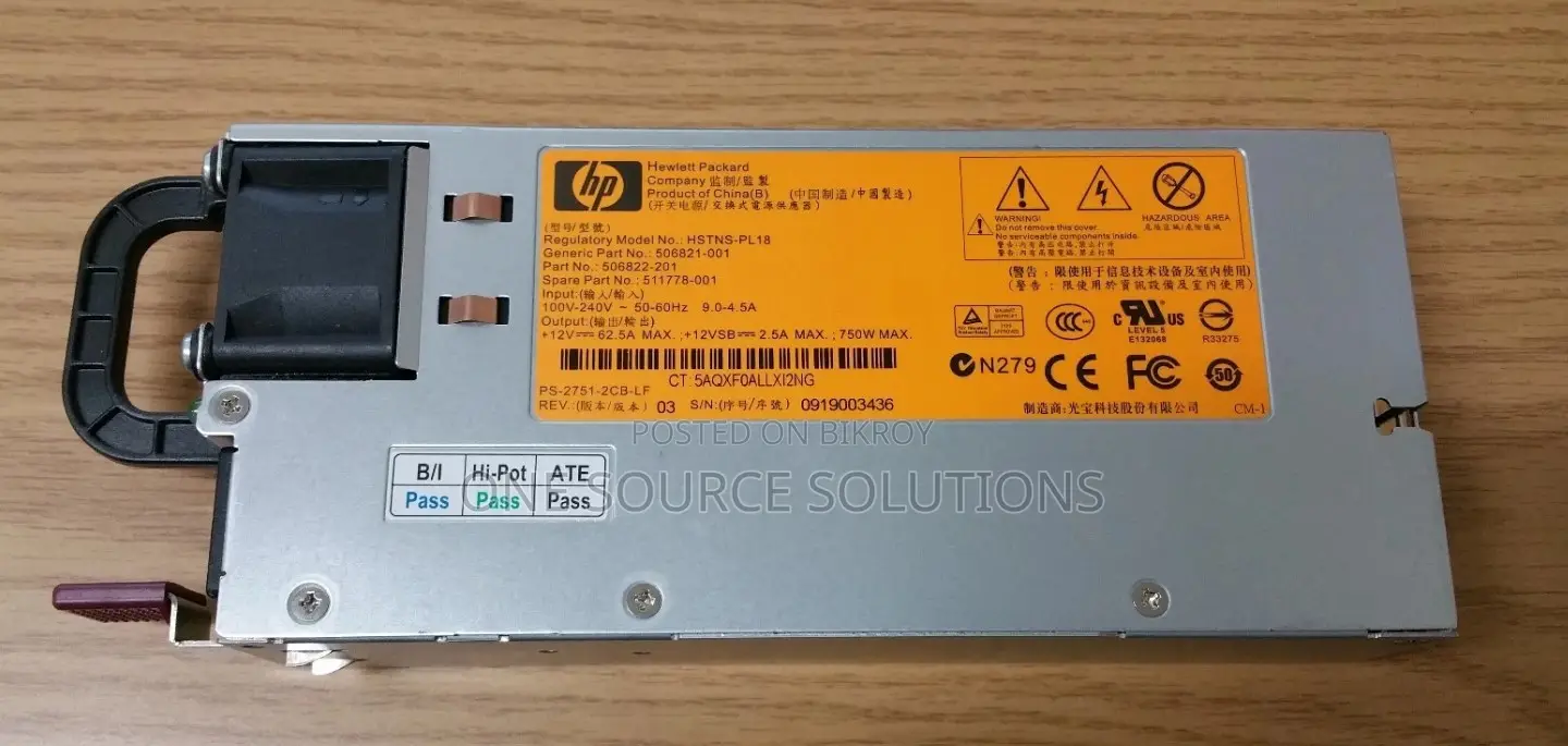 HP 750 Watt Power Supply
