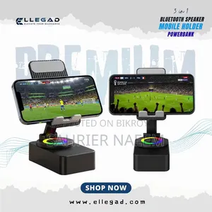 3-in-1 Bluetooth Speaker, Powerbank and Mobile Holder