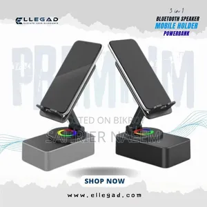 3-in-1 Bluetooth Speaker, Powerbank and Mobile Holder