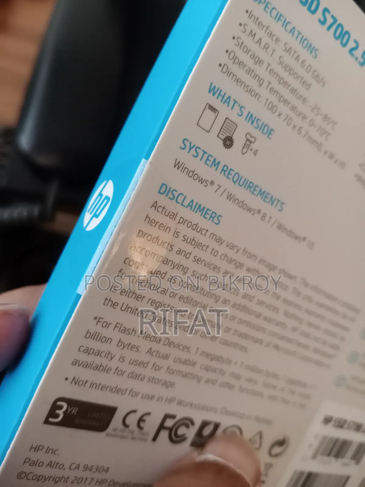 HP SSD S700 2.5" - 250gb