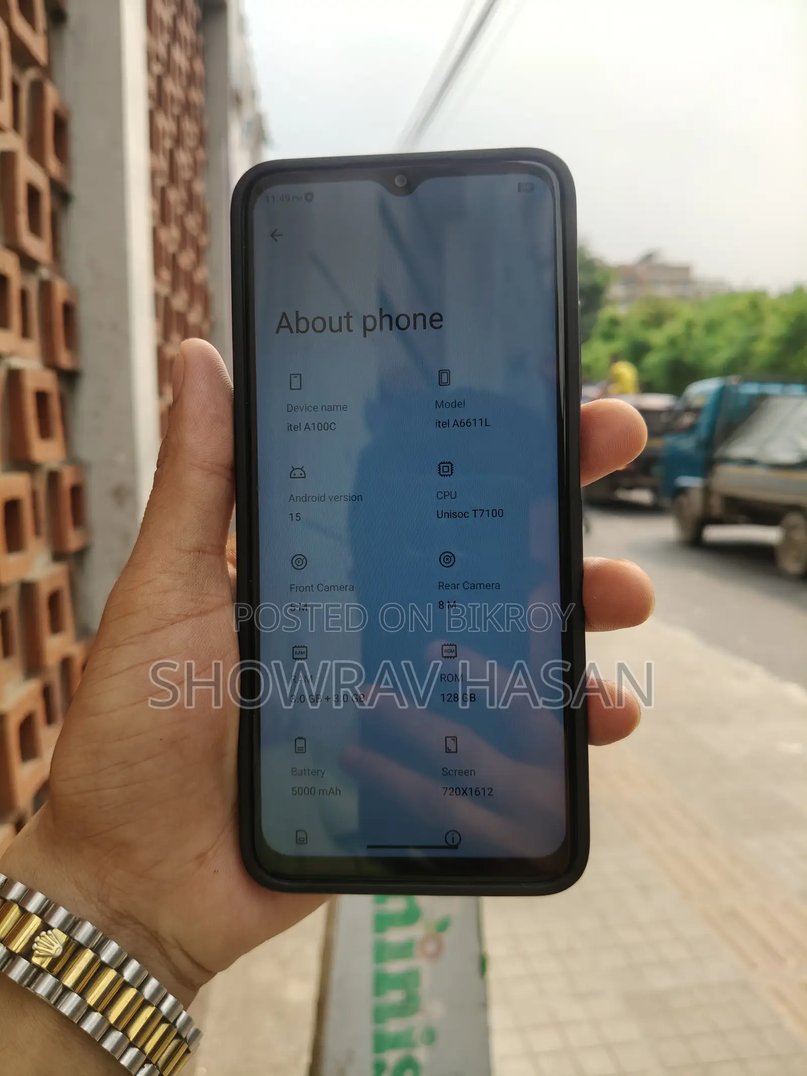 নিউ আইটেল এ১০০সি ১২৮ জিবি ব্ল্যাক