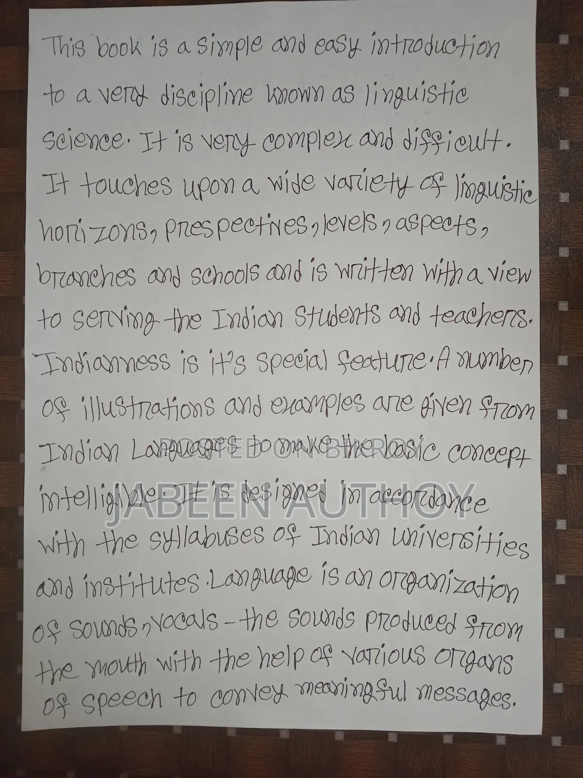 Handwritten Assignment, Letter,Notes