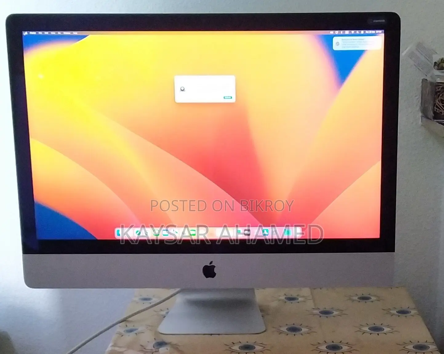 Desktop Computer Apple iMac 8GB Intel Core i5 HDD 1T
