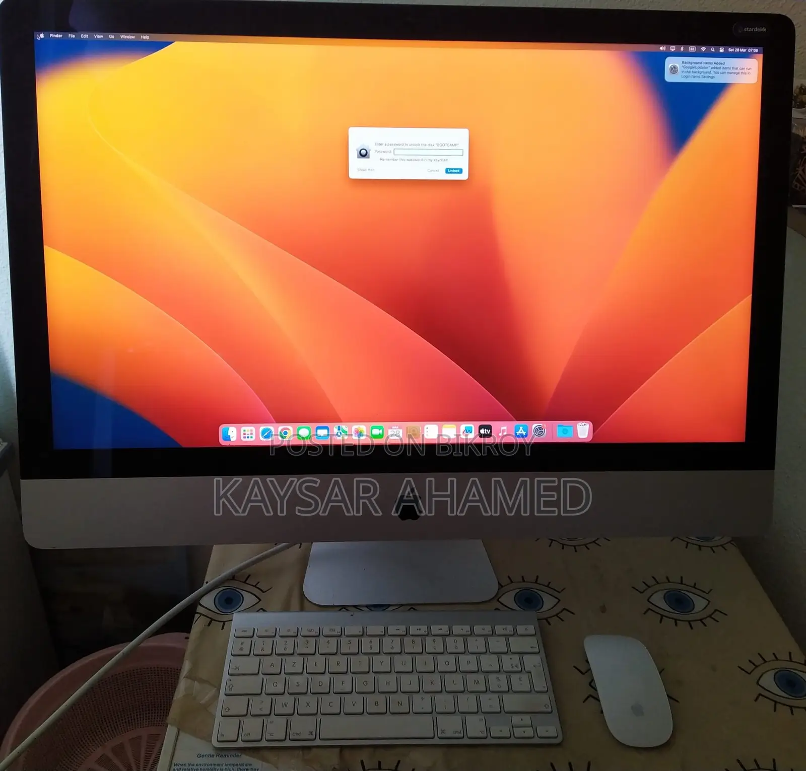 Desktop Computer Apple iMac 8GB Intel Core i5 HDD 1T