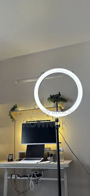 2.1m Adjustable Light Stand Tripod With 10" LED Ring Light