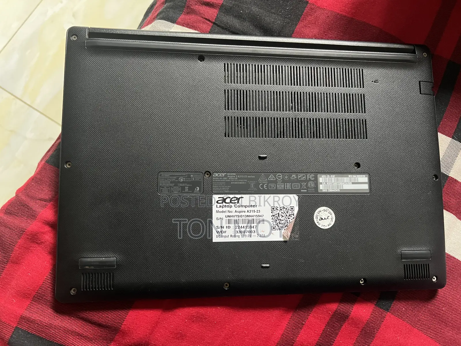 Laptop Acer Aspire 3 8GB AMD Ryzen 3 SSD 256GB