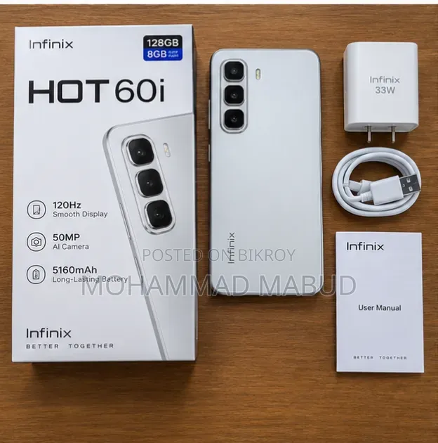 Infinix Hot 60i 128 GB White