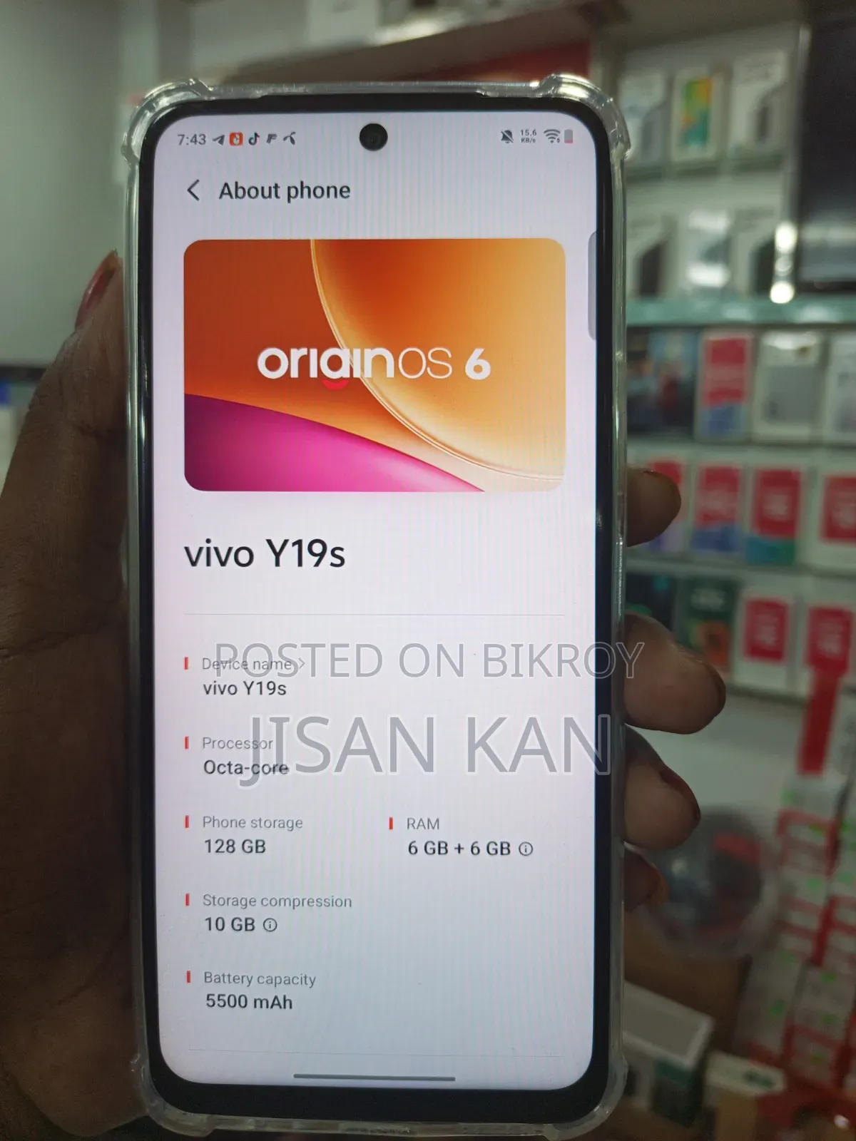 New Vivo Y19s 128 GB Silver