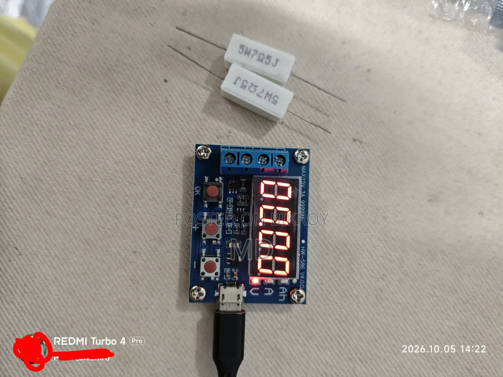 ZB2L3 Li-Ion Resistance Lead-Acid Battery Capacity Discharge Tester