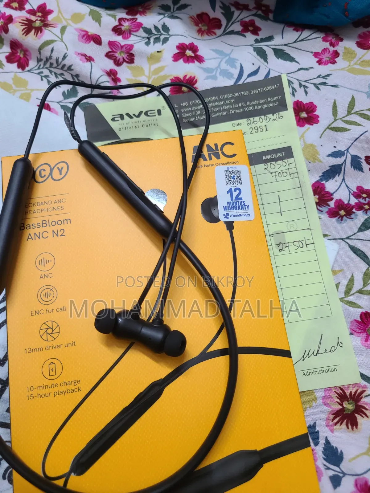 Qcy Bass Bloom ANC N2