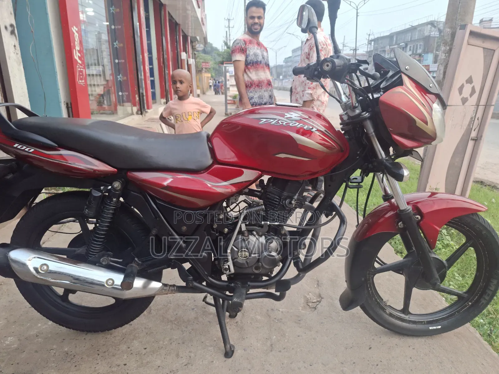 Bajaj Discover 100 2017 Red
