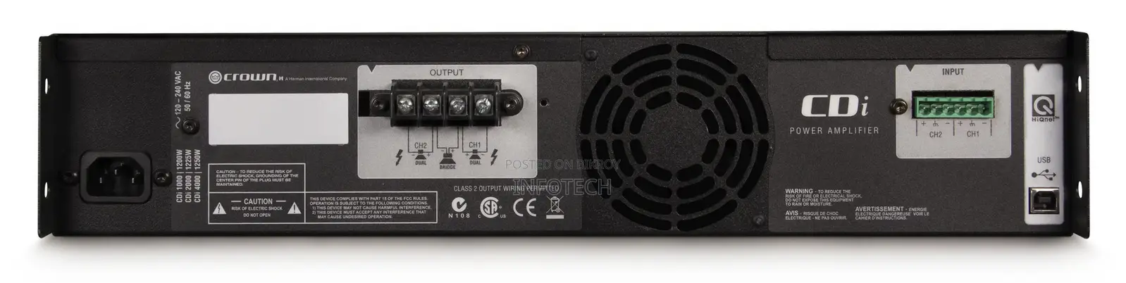 Crown CDi 4000 Two-Channel, 1200-Watt