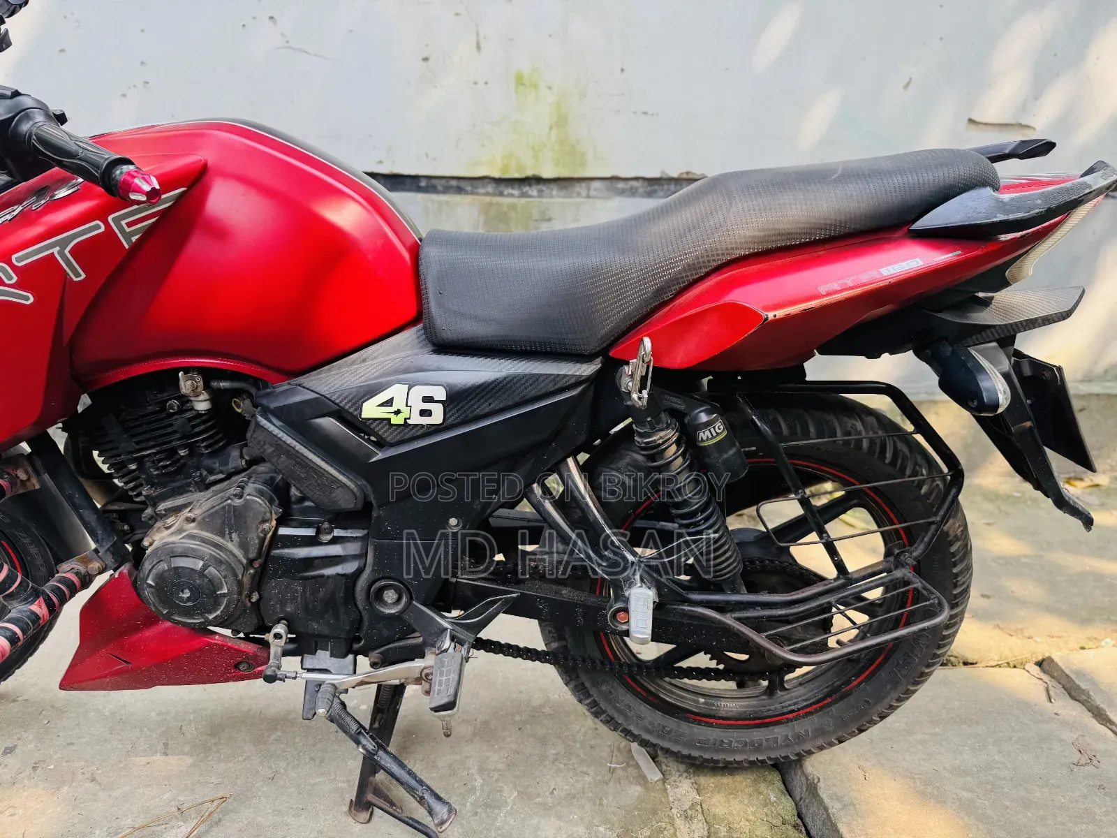 TVS Apache RTR 160 2V ২০২০ রেড