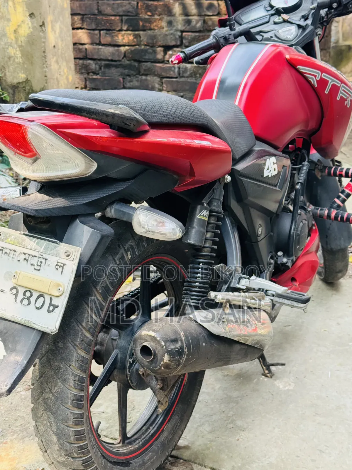 TVS Apache RTR 160 2V ২০২০ রেড