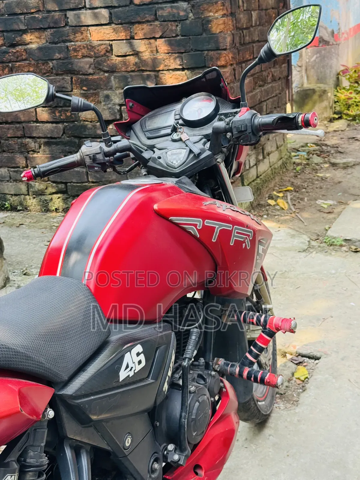 TVS Apache RTR 160 2V ২০২০ রেড