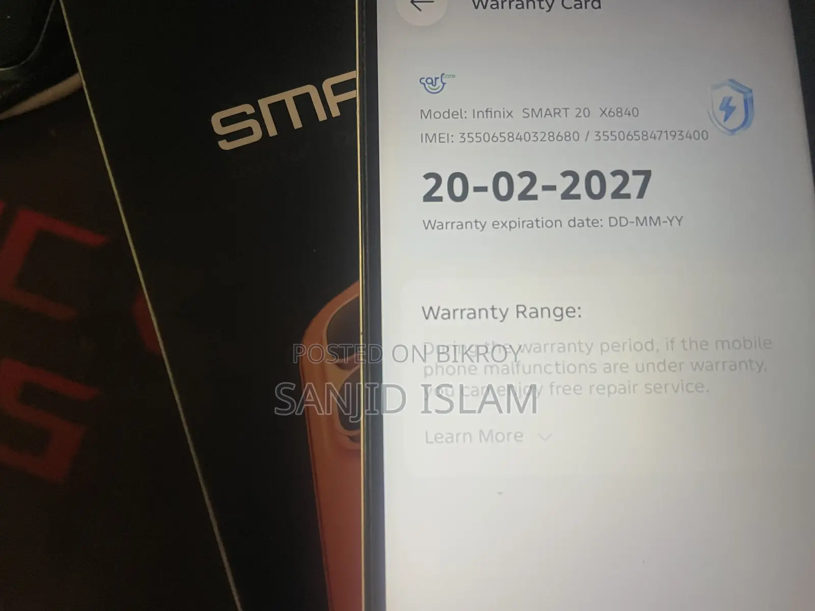 Infinix Smart 20 64 GB White