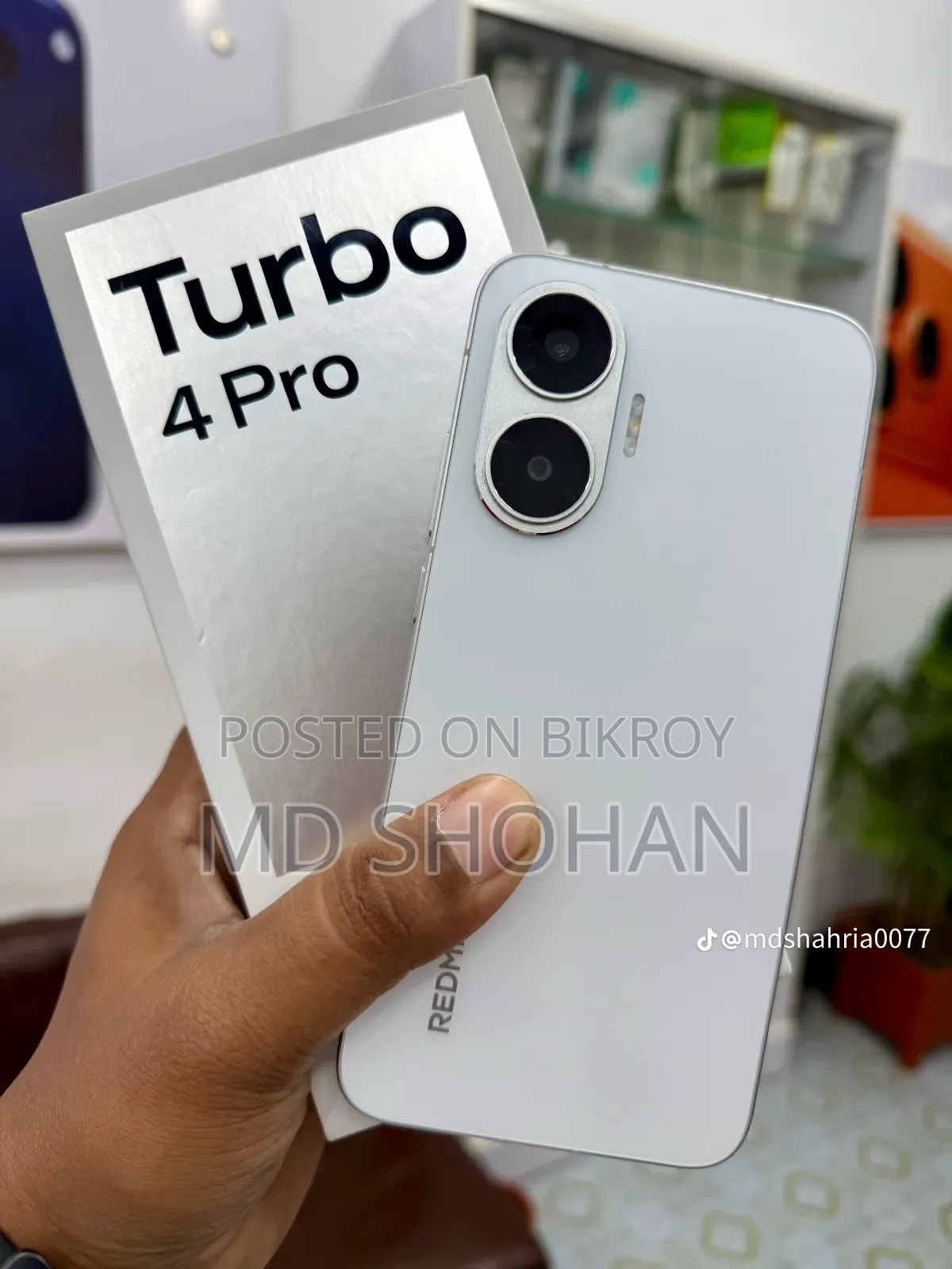 শাওমি রেডমি টার্বো ৪ প্রো ২৫৬ জিবি সাদা